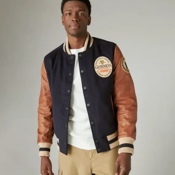 Varsity Leather Jacket – Wool Body & Genuine Leather Sleeves