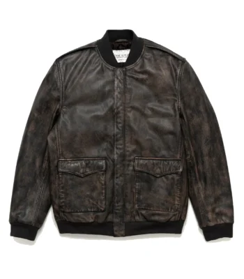 Leather Bomber Jacket Flight Jacket